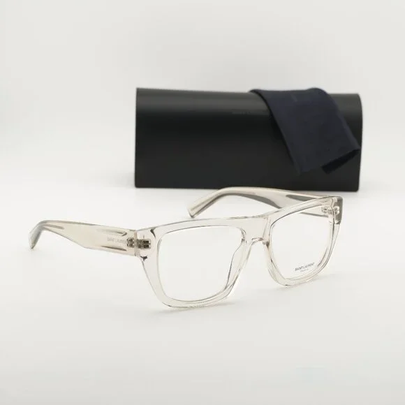 Saint Laurent SL714 003 Square Eyeglasses 55mm – Beige - Picture 1 of 9